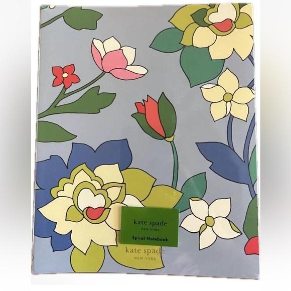 Kate Spade New York Flower Journal Concealed Spiral Notebook 112 Lined Pages New - Picture 1 of 3